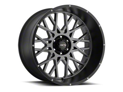 Vision Off-Road Riot Gloss Black Machined 6-Lug Wheel; 22x10; -19mm Offset (04-08 F-150)