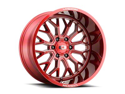 Vision Off-Road Riot Red Tint Milled 6-Lug Wheel; 20x12; -51mm Offset (04-08 F-150)