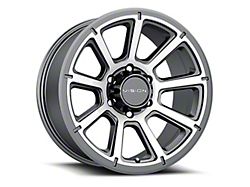 Vision Off-Road Turbine Gunmetal Machined Face 6-Lug Wheel; 20x9; 18mm Offset (04-08 F-150)