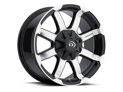 Vision Off-Road Valor Gloss Black Machined 6-Lug Wheel; 17x8.5; 18mm Offset (04-08 F-150)