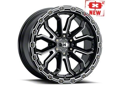 Vision Off-Road Valor Gloss Black Machined 6-Lug Wheel; 17x8.5; 18mm Offset (04-08 F-150)