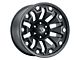 Vision Off-Road Armor Satin Black with Black Bolt Inserts 6-Lug Wheel; 18x9; -12mm Offset (07-13 Sierra 1500)