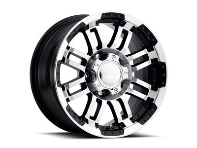 Vision Off-Road Warrior Gloss Black Machined 6-Lug Wheel; 18x8.5; 18mm Offset (07-13 Sierra 1500)