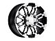 Vision Off-Road Warrior Gloss Black Machined 6-Lug Wheel; 20x9; 18mm Offset (07-13 Sierra 1500)