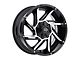 Vision Off-Road Prowler Gloss Black Machined 6-Lug Wheel; 17x9; -12mm Offset (07-13 Sierra 1500)