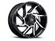 Vision Off-Road Prowler Gloss Black Machined 6-Lug Wheel; 20x12; -51mm Offset (07-13 Sierra 1500)