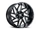 Vision Off-Road Spyder Gloss Black Milled Spoke 6-Lug Wheel; 20x9; 0mm Offset (07-13 Sierra 1500)