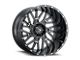 Vision Off-Road Brawl Gloss Black Milled 8-Lug Wheel; 22x10; -19mm Offset (11-14 Sierra 2500 HD)