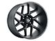 Vision Off-Road Sliver Satin Black 6-Lug Wheel; 20x9; 0mm Offset (07-13 Silverado 1500)