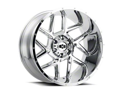 Vision Off-Road Sliver Chrome 6-Lug Wheel; 22x12; -57mm Offset (07-13 Silverado 1500)