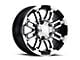 Vision Off-Road Warrior Gloss Black Machined 6-Lug Wheel; 17x8.5; 25mm Offset (07-14 Tahoe)