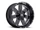 Vision Off-Road Arc Gloss Black Milled 6-Lug Wheel; 17x9; 12mm Offset (07-14 Tahoe)