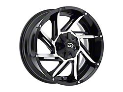 Vision Off-Road Prowler Gloss Black Machined 6-Lug Wheel; 17x9; -12mm Offset (07-14 Tahoe)