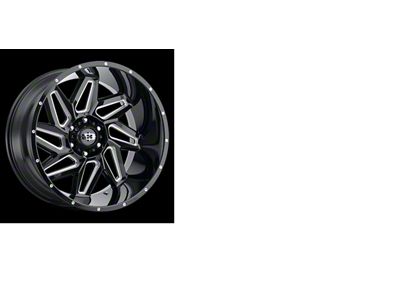 Vision Off-Road Spyder Gloss Black Milled Spoke 6-Lug Wheel; 20x10; -25mm Offset (07-14 Tahoe)