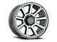 Vision Off-Road Turbine Gunmetal Machined Face 6-Lug Wheel; 18x9; 18mm Offset (07-14 Tahoe)