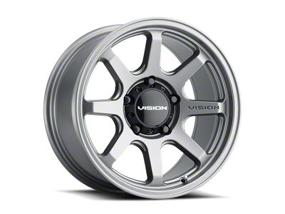 Vision Off-Road Flow Satin Grey 8-Lug Wheel; 17x9; 0mm Offset (08-10 F-250 Super Duty)