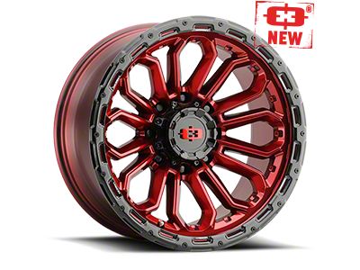 Vision Off-Road Korupt Gloss Black Milled Spoke 8-Lug Wheel; 20x10; -25mm Offset (08-10 F-250 Super Duty)