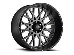 Vision Off-Road Rocker Anthracite with Satin Black Lip 8-Lug Wheel; 20x12; -51mm Offset (11-16 F-250 Super Duty)