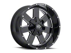 Vision Off-Road Rocker Satin Black 8-Lug Wheel; 20x12; -51mm Offset (11-16 F-250 Super Duty)