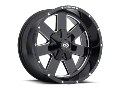 Vision Off-Road Rocker Satin Black 8-Lug Wheel; 20x12; -51mm Offset (11-16 F-250 Super Duty)