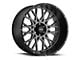 Vision Off-Road Rocker Anthracite with Satin Black Lip 8-Lug Wheel; 20x12; -51mm Offset (11-16 F-350 Super Duty SRW)