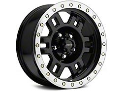 Vision Off-Road Manx Gloss Black Machined 6-Lug Wheel; 18x9; 0mm Offset (14-18 Sierra 1500)