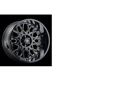 Vision Off-Road Rocker Gloss Black 6-Lug Wheel; 20x10; -25mm Offset (14-18 Sierra 1500)