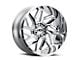 Vision Off-Road Spyder Chrome 6-Lug Wheel; 22x12; -57mm Offset (14-18 Sierra 1500)