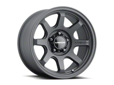 Vision Off-Road Flow Satin Black 6-Lug Wheel; 17x9; -12mm Offset (14-18 Silverado 1500)