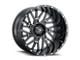 Vision Off-Road Brawl Gloss Black Milled 6-Lug Wheel; 20x10; -25mm Offset (14-18 Silverado 1500)