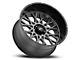 Vision Off-Road Rocker Anthracite with Satin Black Lip 8-Lug Wheel; 20x12; -51mm Offset (15-19 Sierra 3500 HD SRW)
