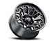 Vision Off-Road Armor Gloss Black Milled with Black Bolt Inserts 6-Lug Wheel; 18x9; -12mm Offset (15-20 Tahoe)