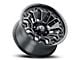 Vision Off-Road Armor Gloss Black Milled with Black Bolt Inserts 6-Lug Wheel; 18x9; -12mm Offset (15-20 Yukon)