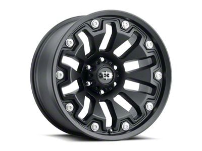 Vision Off-Road Armor Satin Black 6-Lug Wheel; 18x9; -12mm Offset (15-20 Yukon)