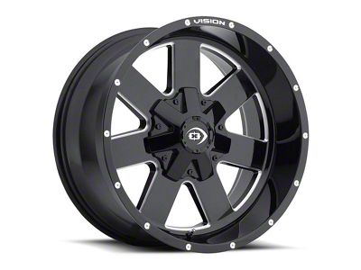 Vision Off-Road Arc Gloss Black Milled 6-Lug Wheel; 18x9; 12mm Offset (15-20 Yukon)