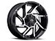 Vision Off-Road Prowler Gloss Black Machined 6-Lug Wheel; 18x9; -12mm Offset (15-20 Yukon)