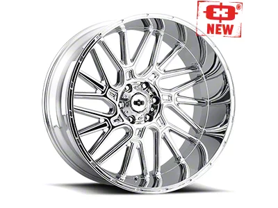 Vision Off-Road Brawl Chrome 8-Lug Wheel; 20x9; 12mm Offset (17-22 F-250 Super Duty)