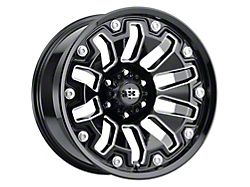 Vision Off-Road Armor Gloss Black Milled 5-Lug Wheel; 18x9; 12mm Offset (02-08 RAM 1500, Excluding Mega Cab)