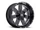 Vision Off-Road Arc Gloss Black Machined 8-Lug Wheel; 20x9; -12mm Offset (23-24 F-250 Super Duty)