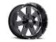 Vision Off-Road Arc Gloss Black Machined 8-Lug Wheel; 20x9; 12mm Offset (23-24 F-250 Super Duty)