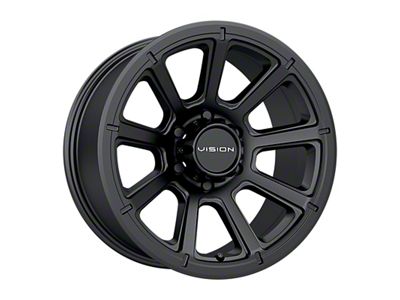 Vision Off-Road Turbine Matte Black 8-Lug Wheel; 20x9; 12mm Offset (23-24 F-250 Super Duty)