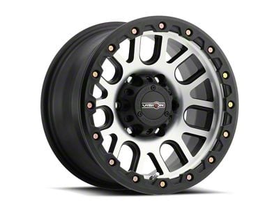 Vision Off-Road Nemesis Matte Black Machined 8-Lug Wheel; 20x9; 10mm Offset (23-24 F-350 Super Duty SRW)