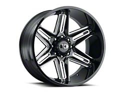 Vision Off-Road Razor Gloss Black Milled 8-Lug Wheel; 22x12; -51mm Offset (23-24 F-350 Super Duty SRW)