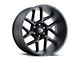 Vision Off-Road Sliver Satin Black 6-Lug Wheel; 20x9; 0mm Offset (2024 Ranger)