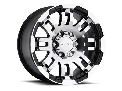 Vision Off-Road Warrior Gloss Black Machined 6-Lug Wheel; 17x8.5; 18mm Offset (91-96 Dakota)