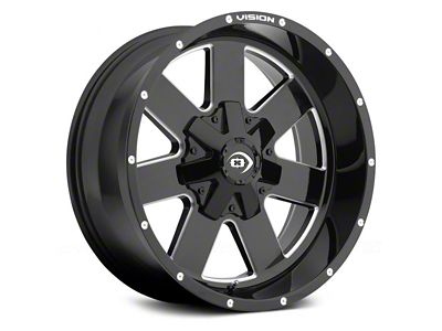 Vision Off-Road Arc Gloss Black Milled 5-Lug Wheel; 18x9; 12mm Offset (94-01 RAM 1500)