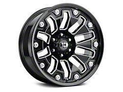 Vision Off-Road Armor Gloss Black Milled 5-Lug Wheel; 18x9; 12mm Offset (94-01 RAM 1500)