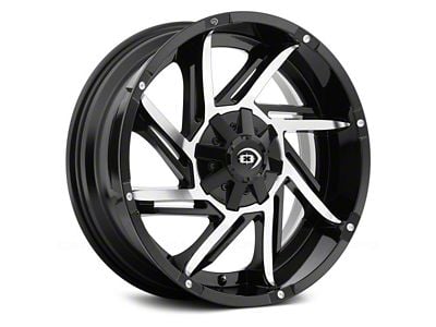 Vision Off-Road Prowler Gloss Black Machined 5-Lug Wheel; 17x9; -12mm Offset (94-01 RAM 1500)