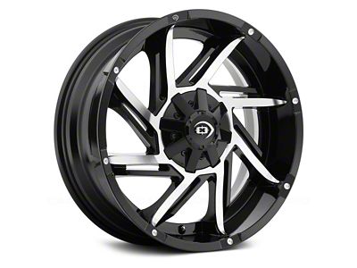 Vision Off-Road Prowler Gloss Black Machined 5-Lug Wheel; 18x9; 12mm Offset (94-01 RAM 1500)