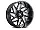 Vision Off-Road Spyder Gloss Black Milled 5-Lug Wheel; 20x9; 12mm Offset (94-01 RAM 1500)